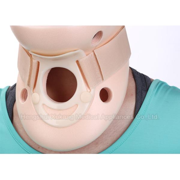 Adult Adjustable Cervical Collar Neck Brace , Pink Color Soft Foam Cervical Collar