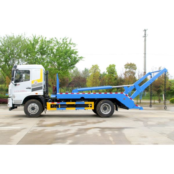 Swing Arm Sanitation Truck 8/10m³ Large Capacity Waste Bins