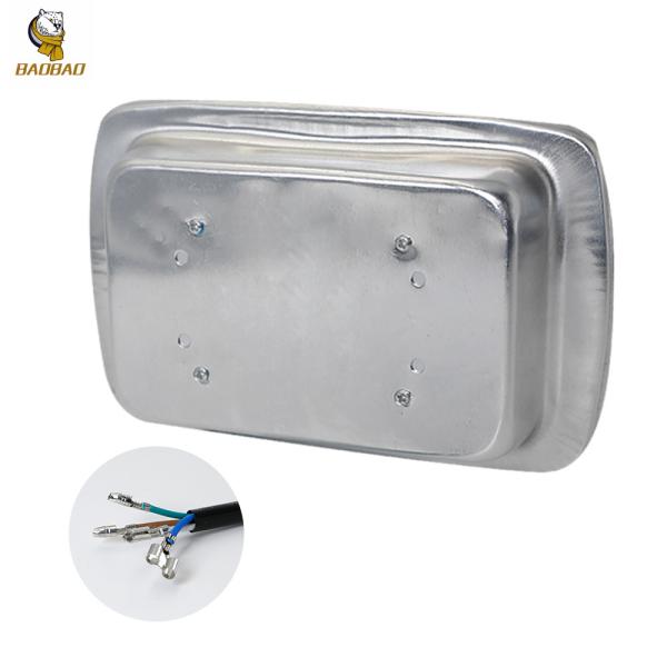6 Beam 12V 4 Lines LED Automotive Work Light Silver Casing Glass Headlight