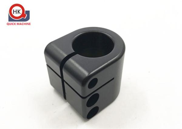 Anodized Aluminum Bar Clamps , Motorcycles Machined Mounts Seating Supports