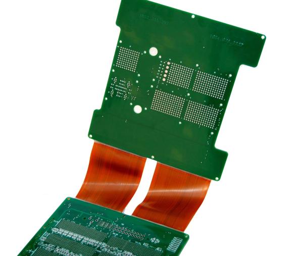 PWB rígido Multilayer do cabo flexível revestimento da superfície de ENIG de 6 camadas FR4 + material do Polyimide