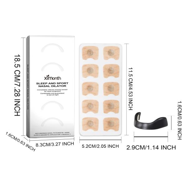 Hypoallergenic Magnetic Nose Strip Custom OEM Sweat Proof 30 PCS
