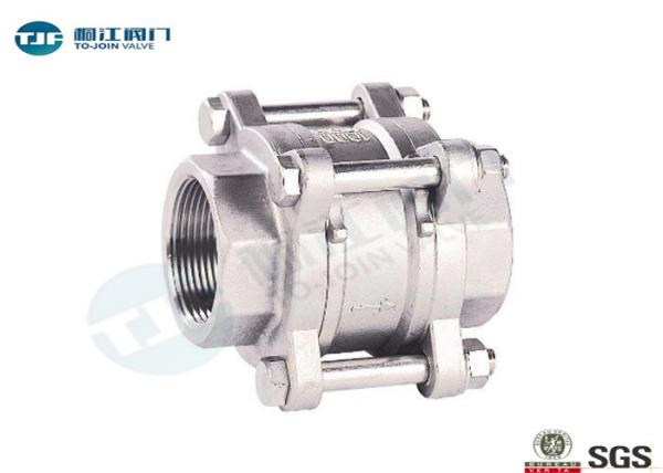 Three - Piece Non Return Stop Valve , Stainless Steel 316 Check Valve