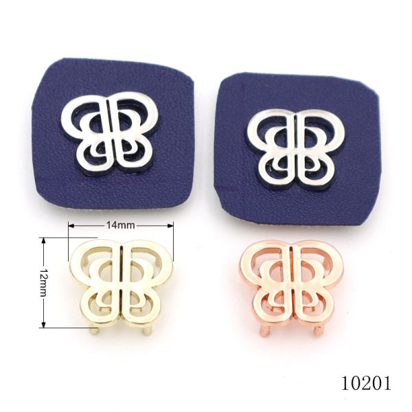 Customized Metal Bag Tags Corrosion Resistant Small Butterfly Charm