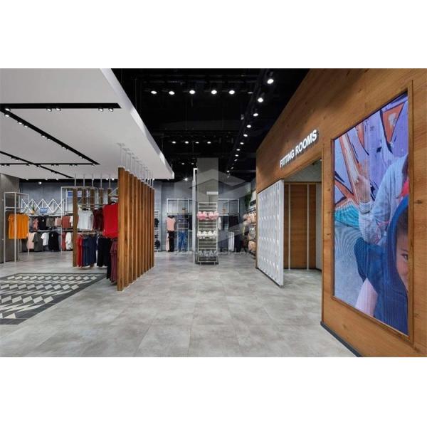 3mm Thick Boutique Female Clothing Shop Display Furniture 8mm Tempered Glass