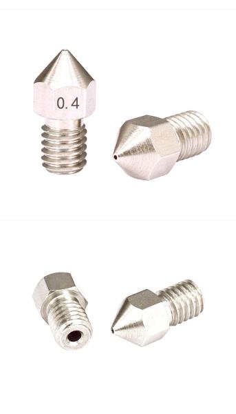 Screw Diameter 6mm 7*15.5mm 3D Printer Nozzle Stainless Steel