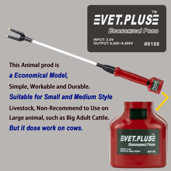 Rechargeable Livestock Hogs Dog Electric Hot Shot Cattle Prod With Flexible Shaft