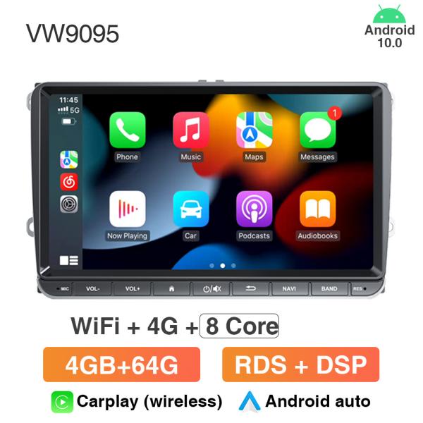GRANDnavi 2din Android For Volkswagen VW Polo Jetta Skoda Octavia 2 Golf 5 7 Touran Car Radio Multimedia Player