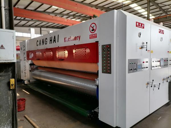 Flexo Printer Slot Diecut Cardboard Box Making Machine For Corrugated Carton