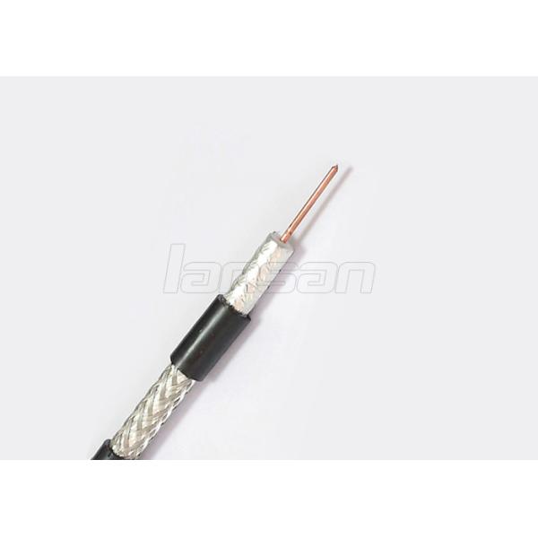 60% Braiding Coverage Indoor Coaxial CCTV Cable , RG6 Bare Copper Coaxial Cable BC