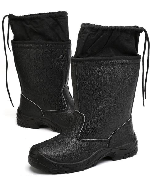 Kevlar Midsole Safety Shoes Cowhide Genuine Leather Work Boots with Steel Toe