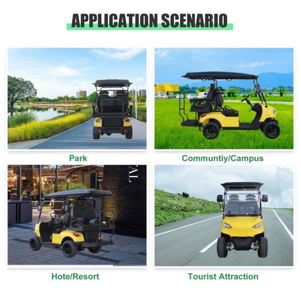 Electric Golf Cart 4 Seater Carrito De Golf The Perfect Combination of Power and Style