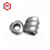 Parafusos de extrusora de parafuso duplo da máquina CTE, elemento de parafuso de transição 3 cabeças de elemento de parafuso de extrusora de plástico