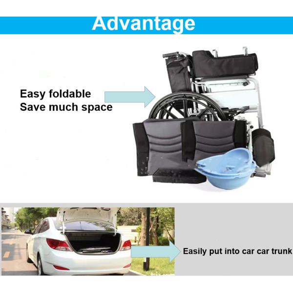 Patient Lightweight Foldable Wheelchair OEM Ultra Lightweight Folding Electric Wheelchair