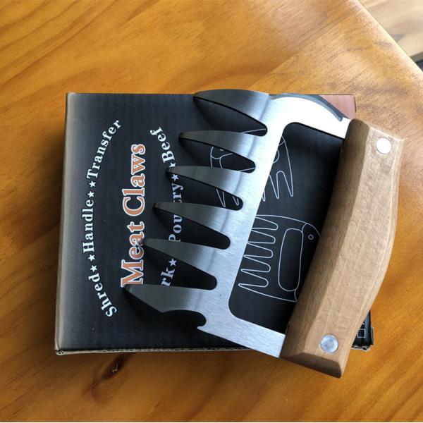 New Stainless Steel Barbecue Meat Forks for BBQ Bear Shredder Meat Claws Durable Meat Claws