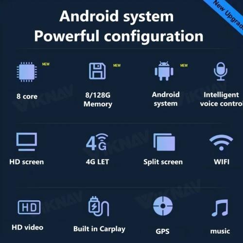Viknav Car Radio 12.3 inch For BMW 6 Series F06 F12 2010-2012 CIC System Wireless Android Auto Carplayer GPS Navigation