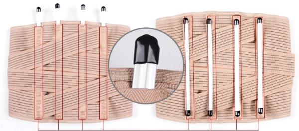 Puissant respirable de couleur de Brown de protection de ceinture lombo-sacrée grise de soutien