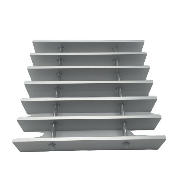 Building Material Silver Swage Plain Industrial 6063 Aluminum Floor Grating