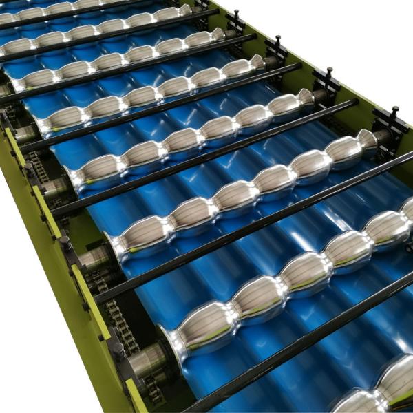 1100 Arc glazed tile roll forming machine roof tile making machine for 1250mm material