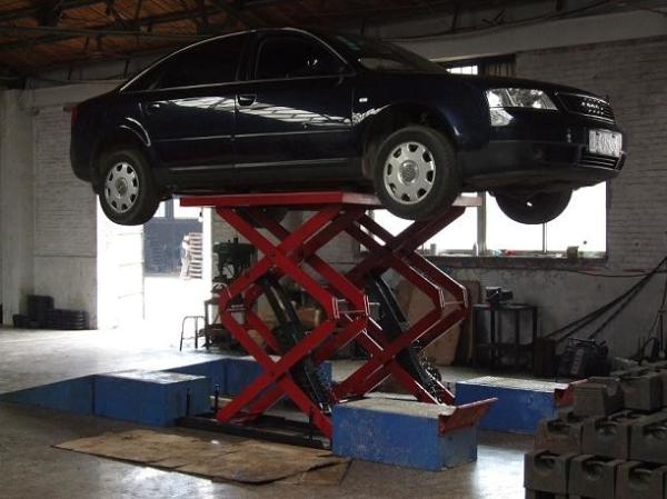 Inground Scissor Car Lifts Hydraulic Pneumatic Lock Frame Plate In Floor Scissor Auto Lift 3ton/1800mm