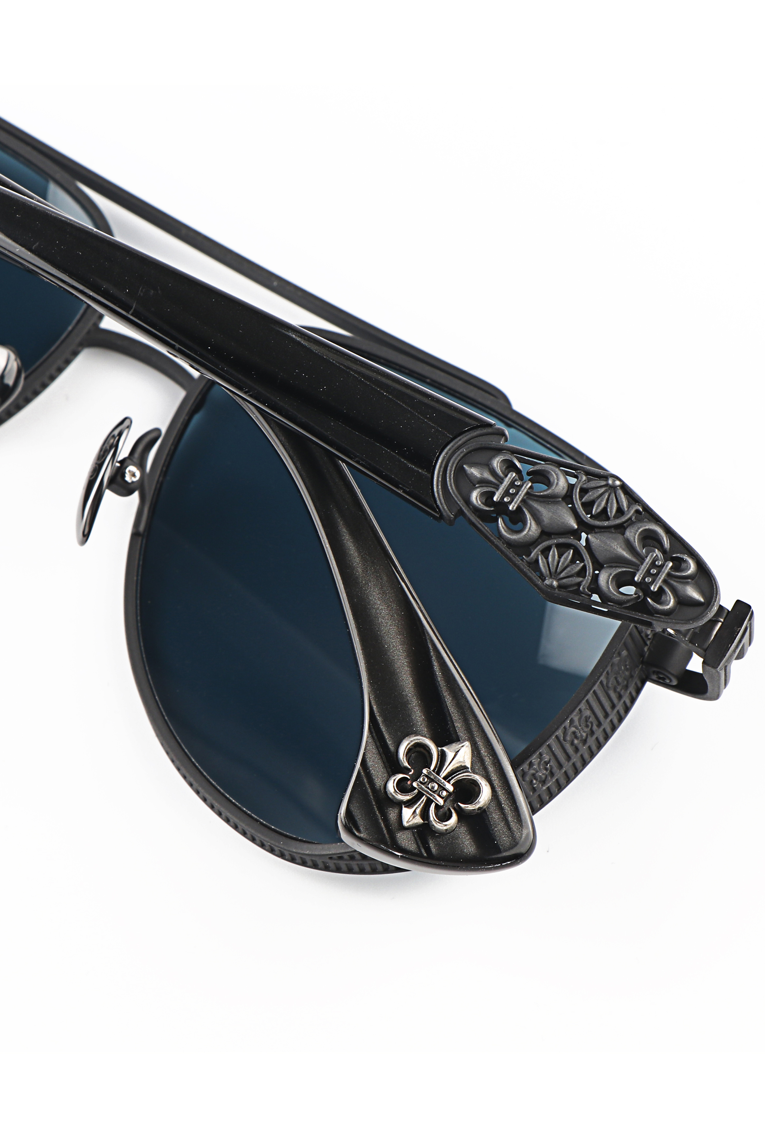 Shenzhen Retro Uv400 Big Face pilot Double Beam Prescription Luxury High-quality Brand Unisex Custom logo Sunglasses for Men