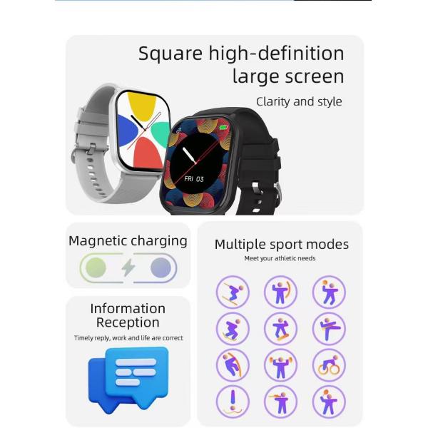 Zl99j Smart Watch BT Calling Heart Rate Monitor Women'S Smart Watch Fitness Tracker