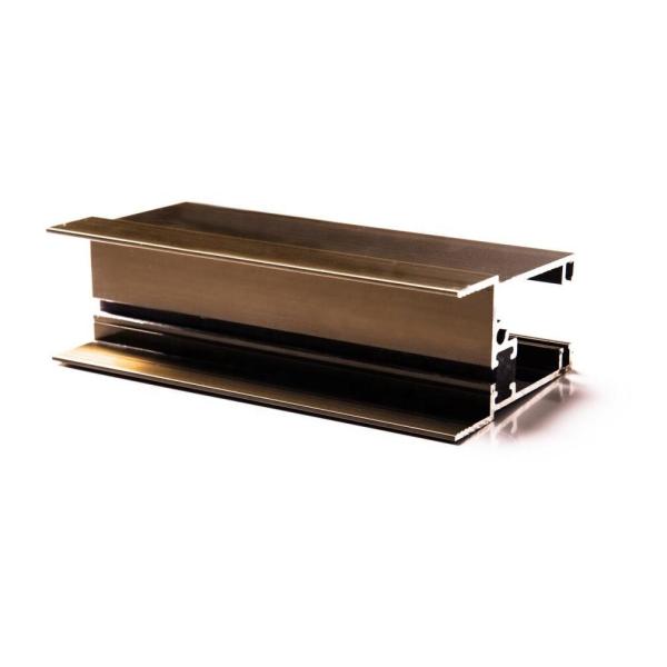 Bronze Anodized Aluminium Extrusion Window Frame with 6063 Aluminum Alloy Structure