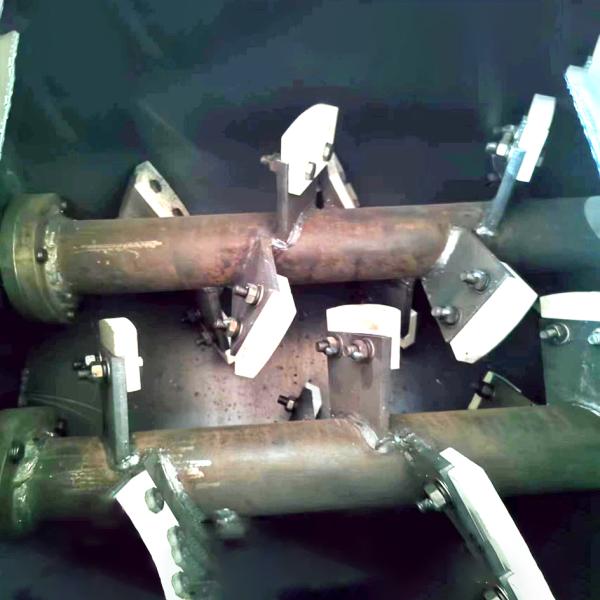 7.5 kW mezclador de paletas de acero inoxidable para acondicionamiento de cenizas de centrales eléctricas