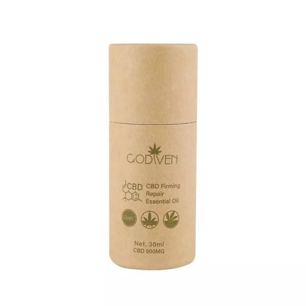 Custom CBD Essential Oil Craft Paper Tube Packaging Cosmetic Round Paper Tube Packaging