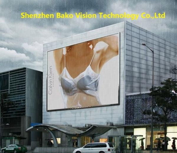 P6.67 Outdoor Led Advertising Signs , High Brightness Video Billboard Advertising 1920Hz