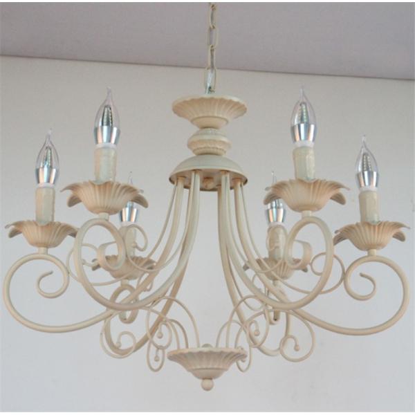 Vintage Loft Retro Chandelier Beige Black Color Vintage lustre American Candle Chandelier(WH-CI-146)