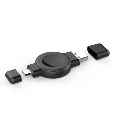 X512 Samsung / Apple Watch Wireless Charger with Dual Interface USB/ TYPE-C ABS+PC Watch s Charger