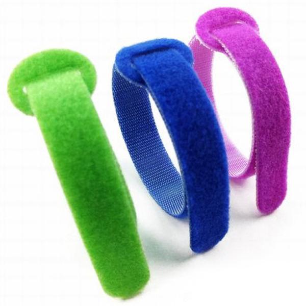 Dual Sided  Mushroom P shape Hook And Loop Fasteners cable tie strap  High Performance