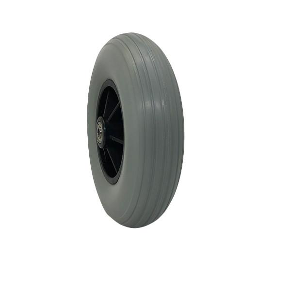 Disabled PU Foam Solid Flat 8 Inch 200mm Wheelchair Caster Wheels