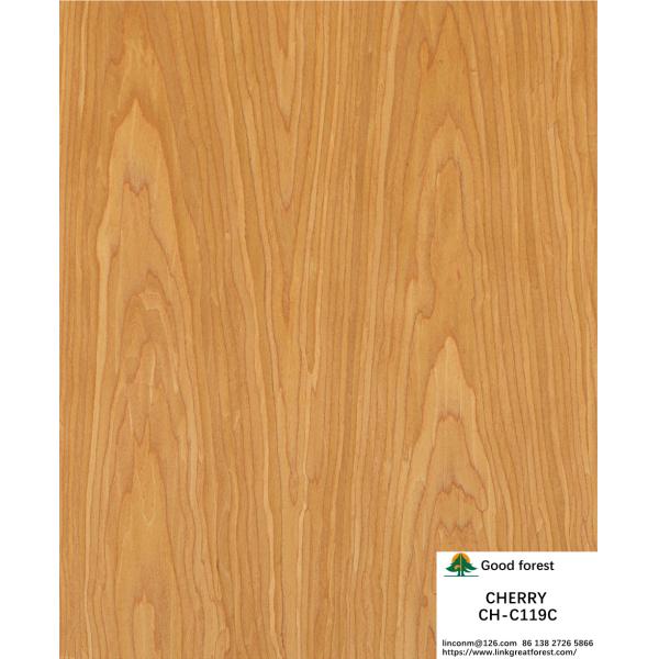 Ev Wood Veneer Of Fancy Crown Grain American Cherry 2850mm Длина для внутренних дверей Китайский производитель CH-119C/1225C