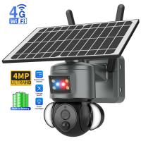 120 degrés de caméra de sécurité sans fil actionnée solaire pour la surveillance extérieure à la maison