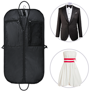Gusseted Travel Garment Bag For Business, Foldable, Durable Thick Oxford Fabric Travel Suit Bag