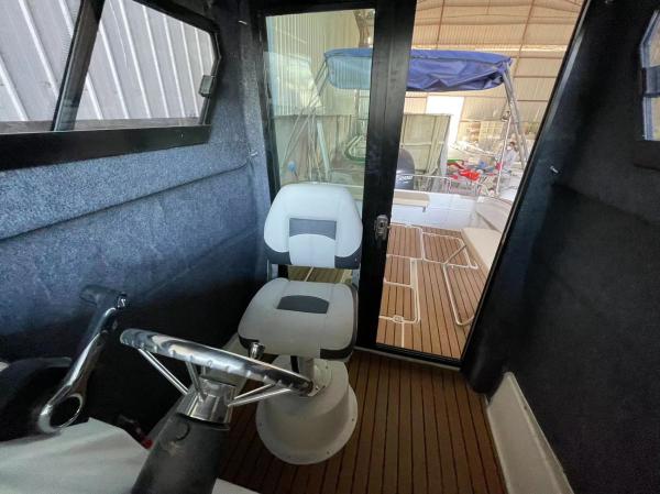 2023 new 25ft FRP Half top fishing boat with cabin in cheap price