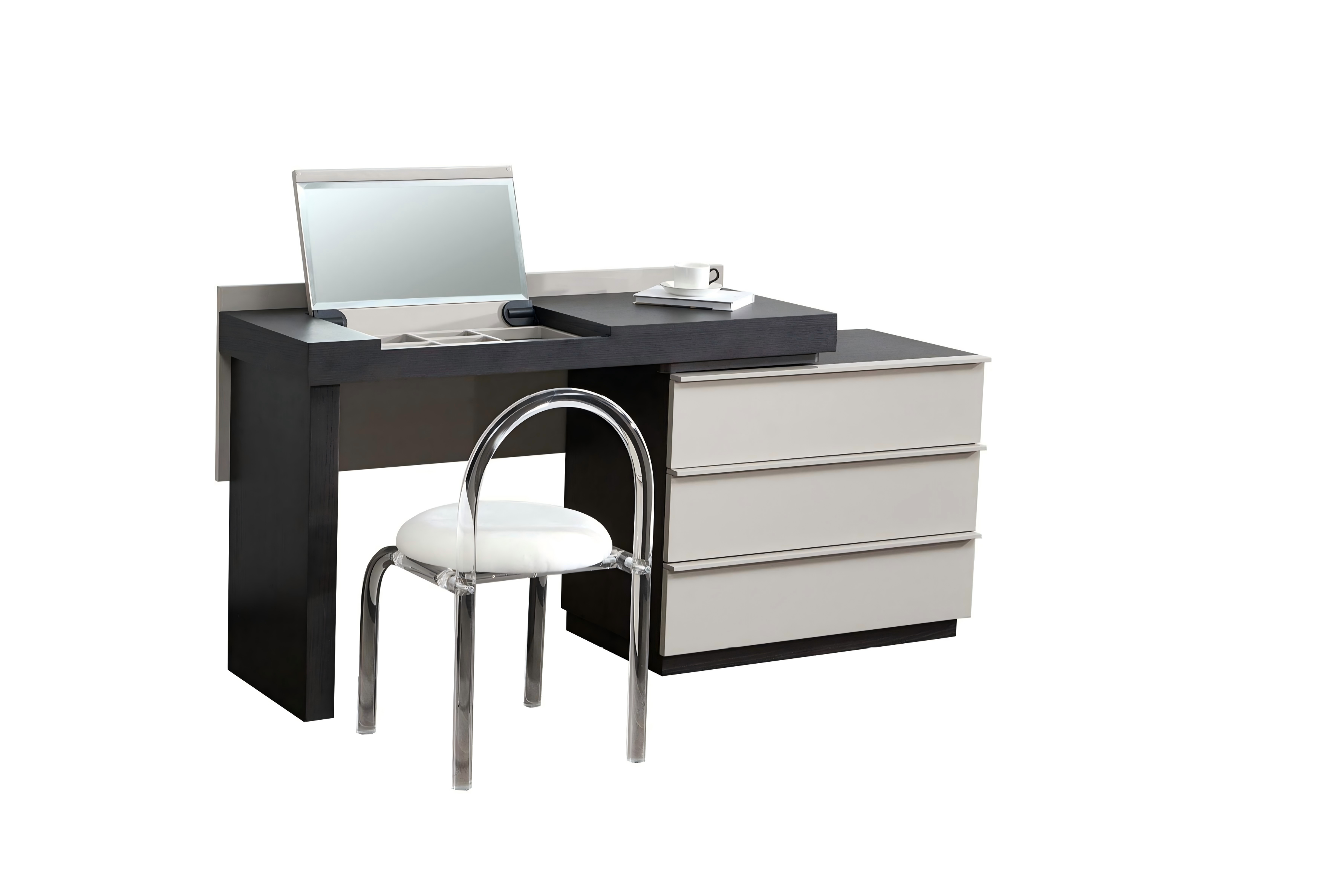 Modern Minimalist Flip-Top Vanity Desk With Dresser Combo Hotel Furniture