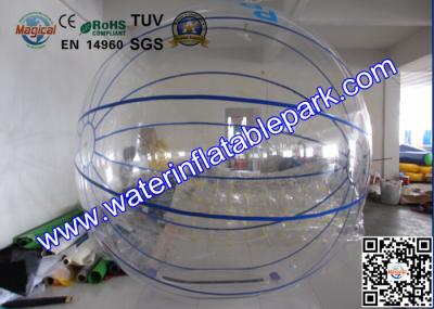 Big Blue Strips Floating  Inflatable  Walk On Water Ball For Hire