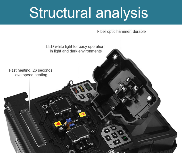 Стекловолокно FTTH соединяя Splicer сплавливания волокна Dvp740