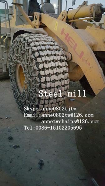 mining otr tire chains 29.5-25 wheel loader tyre protection chains