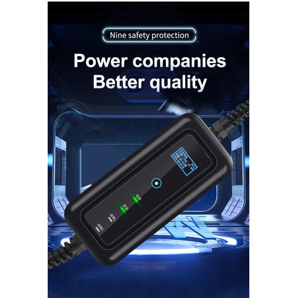 8-32A Adjustable EV Charger GBT Type1 Type2 3.5KW 7KW 11KW 22KW for EV Portability