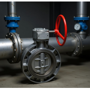 ETRANY 2in -16in ASTM 8in Manual Water CPVC/PVC Gear Type Butterfly Valve