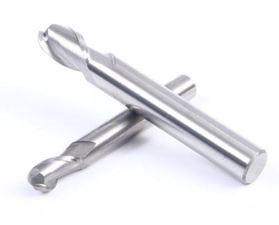 Tungsten Carbide WF25 Ball Nose Milling Cutter 2 Flutes