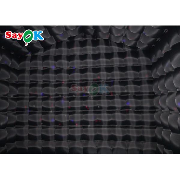 Boîte de nuit gonflable commerciale noire de tente de boîte de nuit de barre de musique de LED avec la lumière de disco