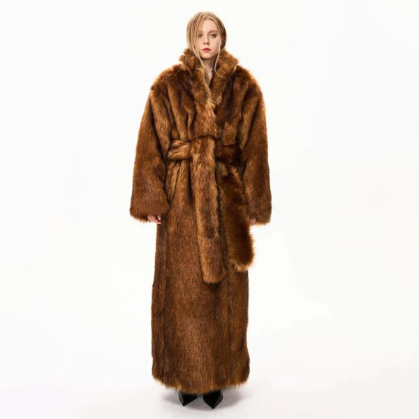 Thick Oversized Faux Fur Long Fluffy Coat