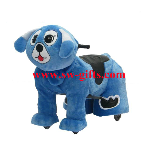 CE Battery powered shopping mall motorized plush animal walking animal on toy