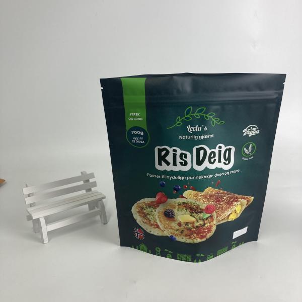 Les sachets en plastique imprimés faits sur commande biodégradables de 100% tiennent la tirette met en sac les sacs rescellables d'emballage alimentaire