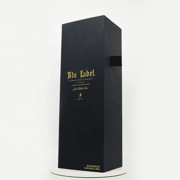 A únicos caixa do vinho do cartão da garrafa/nobre extravagantes do papel personalizou a caixa de presente do vinho